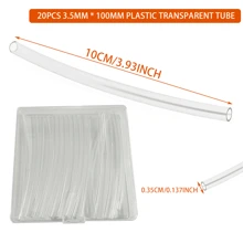 Heat Shrink Protective Tube, Transparent Protective Tube Adjustable Circular Protective Sleeve, Used To Shrink Oversized Opening Rings Or Protect Rings From Scratches, Extend Shoelaces And Ropes, Including 10/20 Plastic Transparent Tubes And 1 Plastic Storage Box