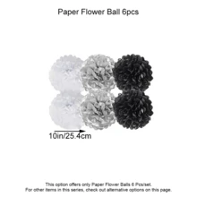 Black And Silver Happy Birthday Party Decorations,Black And White Birthday Decorations, Banner, Balloons Set, Foil Fringe Curtain, Tissue Pom Poms For Women Men, 50th Birthday Decorations, Birthday Decorations For Men Aluminum Foil Confetti Balloon - Black White Silver Party Set - View 5