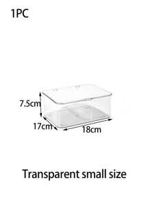 Jewelry Storage Box, Flip-Top Transparent Dust-Proof Box Suitable For Hair Clips, Headbands, Elastic Bands Desktop Organizer, Stackable Storage Box For Drawers, Vanity, Bathroom Girlfriend Gifts Sun Travel Cool Back To School For Women Storage Organizer Travel Essentials Back To School Dormitory Storage