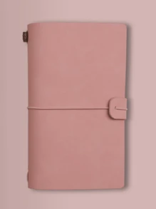 1pc Customized A6 Leather Notebook With Elastic Band, Personalized Text/Name Engraving, Bookmark/Inner Pocket, Retro Soft Cover Diary Notebook, Suitable For Business, University Notes, Journaling, Teacher's Day, Birthday, Valentine's Day, Graduation, Back To School Gifts For Students, Teachers, Friends, Couples, Colleagues, Bosses