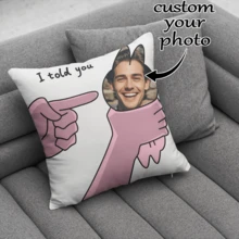 1 件个性化定制独家照片枕套 - 父亲节、感恩节、教师节柔软印花靠垫套单面印刷定制独特照片组合枕套 - 送给家人、朋友和爱人的理想礼物，柔软定制、独特、个性化的理想礼物，送给她、男朋友、女朋友、爸爸、妈妈 - 彩色 - 查看 5