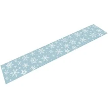 1pc/270pcs Christmas Table Runner, Blue Background With Snowflake Design Elements, Polyester Material, 30x180cm, Winter Christmas Home Party Gathering, Restaurant Living Room Table Centerpiece Decor, Indoor Outdoor Dining Table Center Decor, Room Decor, Home Decor, Kitchen, Decorative Style, Kitchen Decor, Room Decor Items, Christmas Decoration, Living Room Decor - Blue Snowflakes - View 7