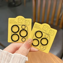 1 包钢化玻璃相机镜头保护膜适用于 16E/11/12/13/14/15/16 Pro Max Plus Pro Mini - 防刮、防眩光、高清透明膜、易于安装、镜头保护适用于日常防护、办公室、家用手机相机盖防水防震防摔防摔防指纹全覆盖 - 彩色 - 查看 3