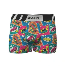 Kit 12 Cuecas Boxer Infantil Box Microfibra Para Crianças Cueca Meninos - Multicolorido - Visão 5