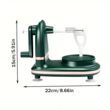 手动水果削皮器，手持式蔬菜苹果削皮器，耐用ABS塑料材质，无需充电，厨房必备工具 | 水果削皮器/实用装饰品 | 手动操作，厨房削皮器