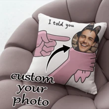 1 件个性化定制独家照片枕套 - 父亲节、感恩节、教师节柔软印花靠垫套单面印刷定制独特照片组合枕套 - 送给家人、朋友和爱人的理想礼物，柔软定制、独特、个性化的理想礼物，送给她、男朋友、女朋友、爸爸、妈妈 - 彩色 - 查看 3