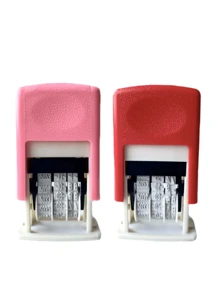 Small Adjustable Date Stamp, Manually Adjustable Year/Month/Date, Self-Inking Printer For Production Date, No Ink Included (Requires Separate Ink), Roller Stamp For Calendar Date, Production Date Number,Back To School,School Supplies