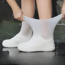 2只装防水鞋套，雨鞋套，可重复使用硅胶防滑鞋套，适合户外使用，男女通用雨鞋套，硅胶鞋套，防水鞋套，防滑雨鞋套，可重复使用鞋套（透明，大号），春夏精选 - 彩色 - 查看 14