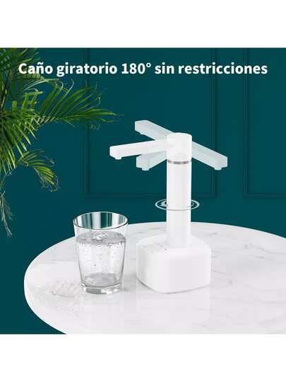  MOLOLAN Dispensador Agua Electrico, Dispensador de Agua Eléctrico Portátil, Bomba de Agua Garrafon, Bomba para Garrafon de Agua, 3 Niveles de Salida de Agua, Carga USB, Bombeo Rápido,Dispensador de Agua Potable Bomba de bajo Ruido Carga USB Bomba de automática Water Dispenser Dispensador de Botella de Agua portátil eléctrico para Cocina Hogar Oficina (Blanco)