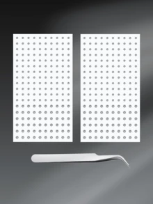 CIZME Ensemble de 160 à 450 pièces/set Faux clou de nez, faux anneau de nez, clou de nez auto-adhésif sans perçage, pierres de visage fausses à coller, bijoux pour le visage et les yeux, 3 mm 4 mm 5 mm 6 mm - faux anneau de nez - Voir 20