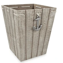 Nautical Bathroom Glass Toothbrush Holder, Clear, Beige, 1 Each, Adult - Beige - View 4