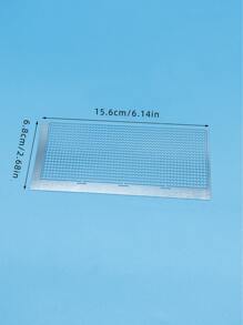 1020 Blank Grid Diamond Painting Ruler, Non-Stick Stainless Steel Diamond Painting Grid Ruler With 141 Round Holes, Ideal For 5D DIY Crafts - Silver - View 6