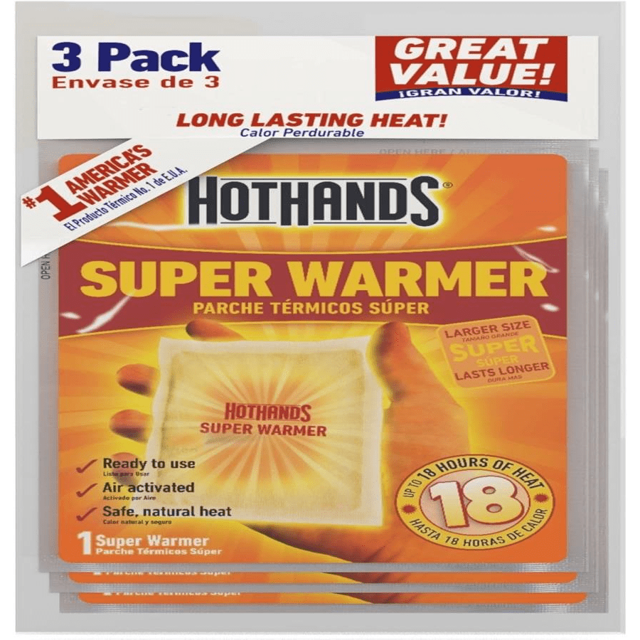 HeatMax Body &Amp; Hand Super Warmers - Air-Activated, Up To 18 Hours Of Heat - 3 Individual Warmers