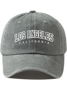 1 件字母洛杉矶加利福尼亚印花帽，男女通用，户外休闲时尚防晒可调节尺寸棒球帽，卡车司机帽，日常使用的太阳帽