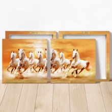 1 件复古墙面艺术海报，大型奔腾骏马帆布墙面艺术 - 防水无味，适合客厅、卧室、办公室、酒吧的精美墙面装饰，带框或不带框，房间装饰，家居装饰，大学宿舍公寓装饰，酒店、家居、客厅、卧室、浴室和办公室墙面装饰的礼物 - 彩色 - 查看 8