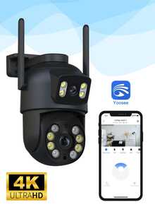 YOOSEE IP66 Wi-Fi Security Camera With Dual Lens And 360° View By Motion Detection. - 隨機顏色 - 查看 5