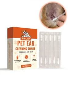 Bețișoare de curățare a urechilor pentru animale de companie, îndepărtarea delicată a cerii din urechi și a mirosurilor de la pernuțe de labă pentru pisici și câini