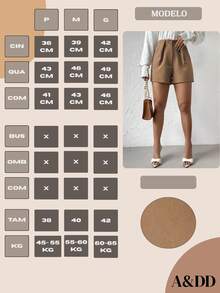 Women Shorts - màu nâu - Xem 6