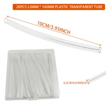 Heat Shrink Protective Tube, Transparent Protective Tube Adjustable Circular Protective Sleeve, Used To Shrink Oversized Opening Rings Or Protect Rings From Scratches, Extend Shoelaces And Ropes, Including 10/20 Plastic Transparent Tubes And 1 Plastic Storage Box