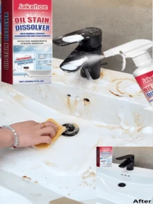 Jakehoe 120毫升强力去污清洁剂，多用途清洁喷雾，适用于室内墙壁、浴室瓷砖，并能去除顽固污渍 - 彩色 - 查看 2