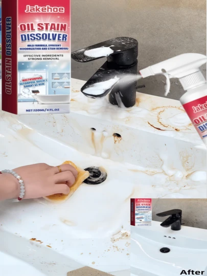 Jakehoe 120ml Dirt Dissolving Cleaner, Multi-Purpose Cleaning Spray For Indoor Walls, Bathroom Tiles, And Removing Stubborn Dirt