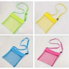 1pc Colorful Mesh Beach Bag, Breathable Handbag With Adjustable Straps, Outdoor Picnic Shell Digging Storage Bag, Foldable & Adjustable Bag, Essential Holiday & Beach Toy Bag, Shell Collection Bag, Storage Bag, Sand Digging Tool Bag, Summer Travel Crossbody Bag, Suitable For Teenagers & Adults Beach, Swimming Party Accessories, Breathable Tote Bag, Applicable For Camping, Beach, Swimming, Water Sports, Travel, Multipurpose Outdoor Leisure Bag, Beach Essentials, Beach Accessories