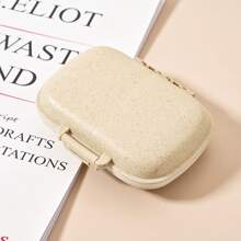 1pc Customizable Name Portable Pill Case, 8-Grid Airtight Waterproof Medicine Box For Travel, Camping, Outdoor, Father's Day & Mother's Day Gift