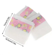 3/5/10/15/20/50 件婴儿娃娃尿布重生娃娃尿布补充包适用于 18-24 英寸新生儿娃娃配件内衣，适合 6 岁及以上，娃娃不包括 - 白色 - 查看 4