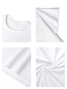 1pc Girls' Casual Shell Art Print Round Neck Short Sleeve T-Shirt, Summer Student Youth Apparel - The Shell Art Style T-Shirt Inspires Imagination And Self-Expression - White - View 2