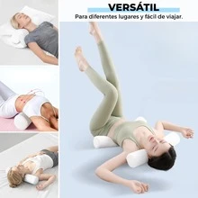 MAGIC SELECT Almohada Cervical Circular de Espuma Viscoelástica con Funda de Lavable