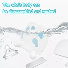 1个180ml/270ml奶牛图案奶瓶，宽口PP材质，防呛，可爱卡通奶瓶，适合日常使用 - 彩色 - 查看 10