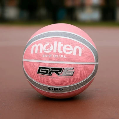 Balón de Basquetbol Oficial Molten BGR6-WPS Numero 6 Calidad Premium Color Rosa