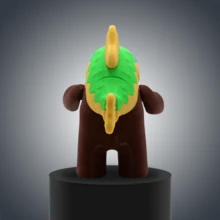 Tripi Tropi Tropa Tripa Juguete Articulado Italian Brainrot Meme - Marrón - Ver 5