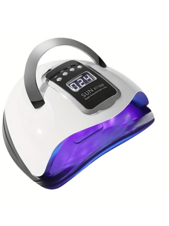 Lámpara secadora de uñas LED, 66 LED luz UV para curado de uñas con 4 ajustes de temporizador, para salón, viaje y manicura en casa, material de plástico