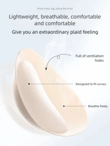 聚拢型胸垫，提升胸部外观，加厚胸垫，适合小胸围或扁平胸围