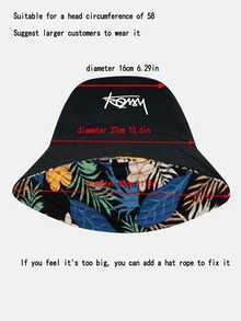 Unisex Polyester Reversible Solid Bucket Hat - Foldable, Suitable For Beach, Travel, Back To School Season - Multicolor - View 3
