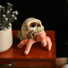 Halloween Skeleton Hand Prop, Horror Yard Resin Decor, Skull Shell Creepy Hand Gag Gift