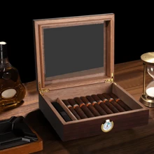 Humidor Box z cyfrowym higrometrem – spersonalizowany prezent w postaci cygara, grawerowany humidor, idealny prezent dla drużby, akcesoria dla palaczy