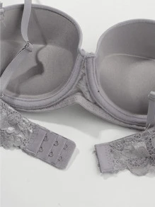 6pcs/Set Women's Lace Padded Underwire Bras - Multicolor - View 6