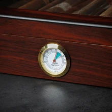 Humidor Box z cyfrowym higrometrem – spersonalizowany prezent w postaci cygara, grawerowany humidor, idealny prezent dla drużby, akcesoria dla palaczy