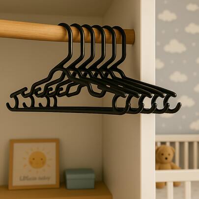 Kit 50 unidades Cabide Plástico Reforçado Baby Bebê infantil juvenil cores Premium