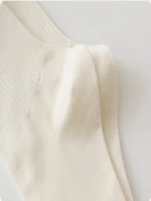 6 双女士柔软舒适运动长袜，荷叶边白色袜子，适合所有季节，健身房，送给女朋友的圣诞礼物袜子，伴娘礼物袜子 - 彩色 - 查看 5