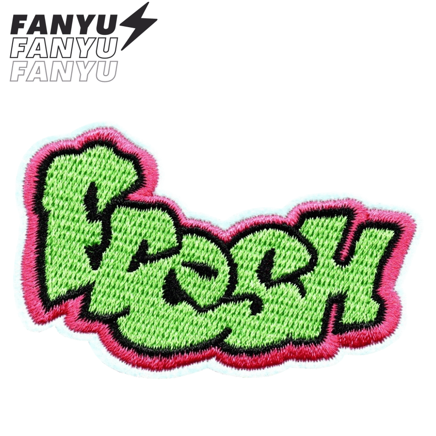 1990er Jahre Graffiti Hippie Punk Rock Cartoon Abenteuer Lustig Cool Nähaufnäher Bestickter Applikation DIY Kleidungszubehör Stickerei Nähaufbügler Patch für Kleidung, Hosen, Jacke, Schuhe, Taschen