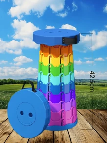 Portable Folding Telescopic Stool For Osaka Expo 2025 Queuing & Outdoor Travel – Heavy-Duty 400lbs Collapsible Chair For Long Lines, Camping, Picnic, BBQ & Hiking