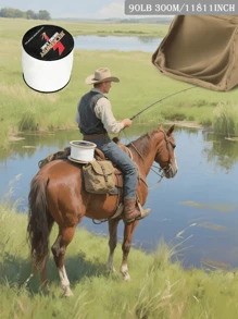 300米编织鱼线，4股，6-100磅，高强度，耐磨，适用于淡水和咸水钓鱼