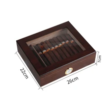 Humidor Box z cyfrowym higrometrem – spersonalizowany prezent w postaci cygara, grawerowany humidor, idealny prezent dla drużby, akcesoria dla palaczy
