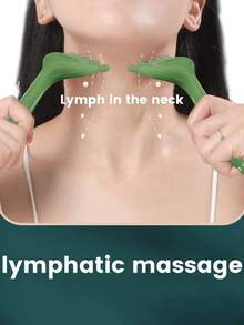 头皮按摩器（塑料）、刮痧背部按摩器、头部抓挠器便携式手持SPA头部按摩器，深度放松，返校、旅行度假必备品，女士发饰