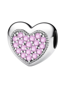 1 Mặt dây chuyền hình trái tim lấp lánh bằng bạc Sterling 925 thời trang phù hợp cho vòng tay, vòng tay nữ, đồ trang sức tự làm và trang phục hàng ngày, trang trí phù hợp cho bé gái khi trở lại trường - Bạc - Xem 13