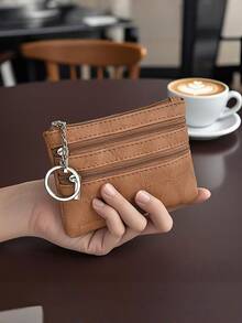 女士零钱包，小型卡包，时尚钥匙迷你零钱包，便携简约钥匙链零钱包，女士钱包，迷你钱包，钱包，钥匙链卡包 - 彩色 - 查看 11