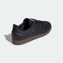 Adidas Originals Adidas Samba OG Premium Sneakers, Timeless Retro Trainers In Fall Tones, Leather & Suede Construction, Low-Top Casual Sneaker For Outdoor, Sports, Sambas For School And Work, Daily Shoes For Skate Outfit - 核心黑色/核心黑色/膠質 - 查看 9